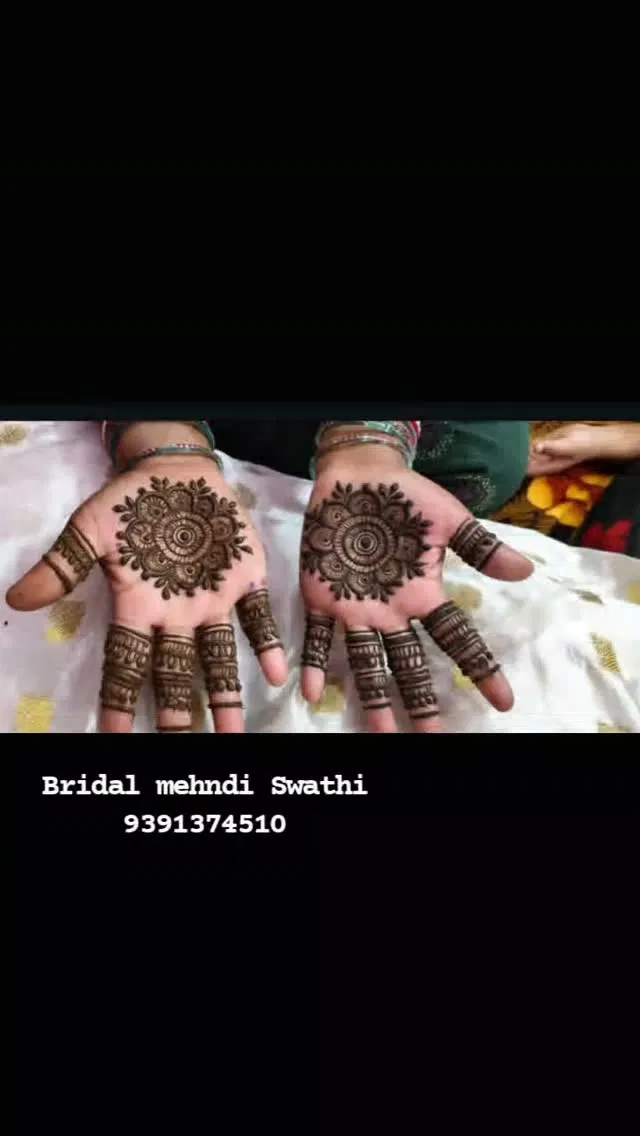 Mehndi Design with Gol Tikki