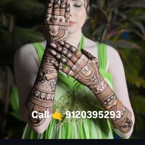 bridal figure full hand mehndi design