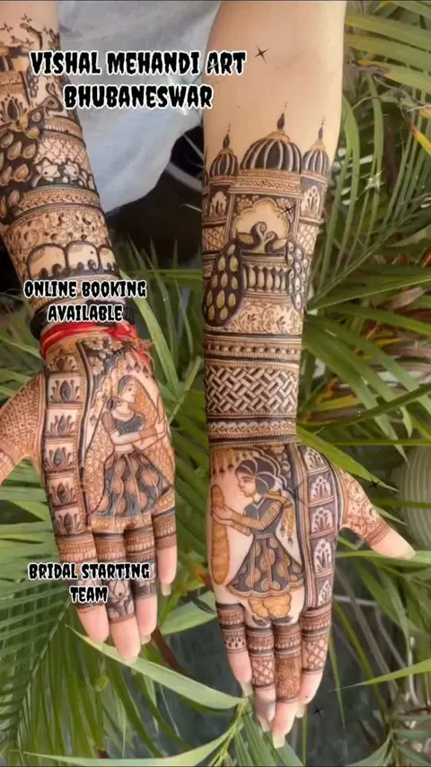 figure mehndi design