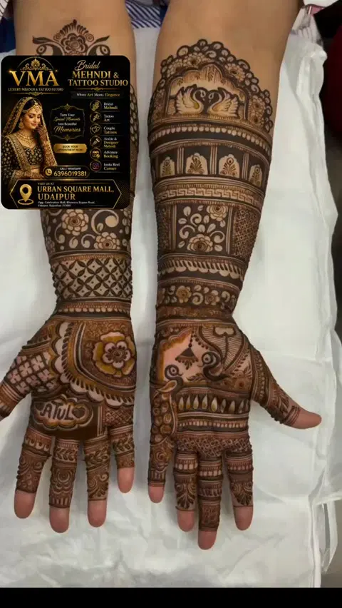 bridal figure full hand mehndi design