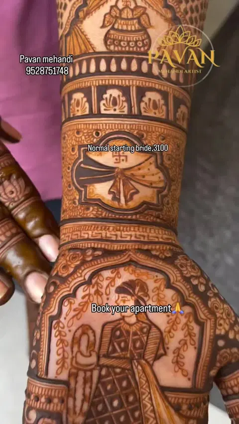 full hand mehndi design