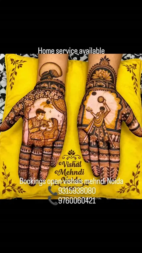 figure mehndi design
