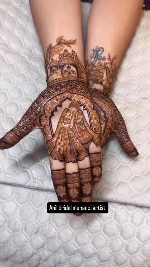 figure mehndi design