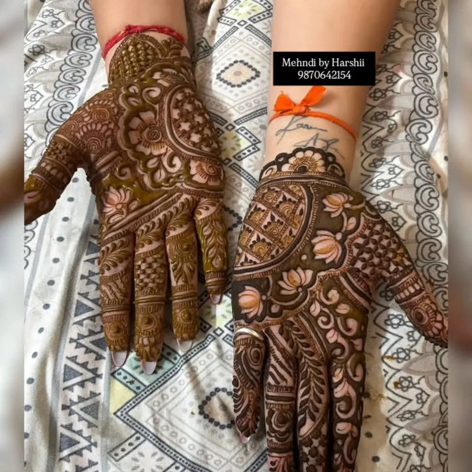 Mehndi Design with Figures