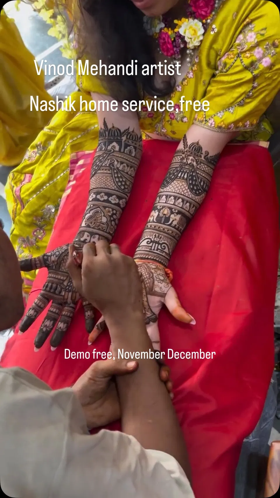 Full Hand Mehndi Design with Figures