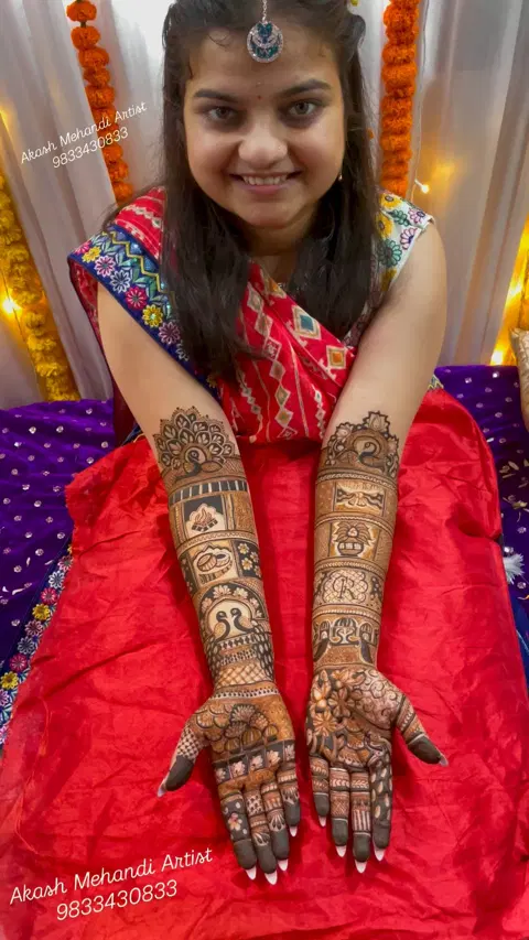bridal figure full hand mehndi design