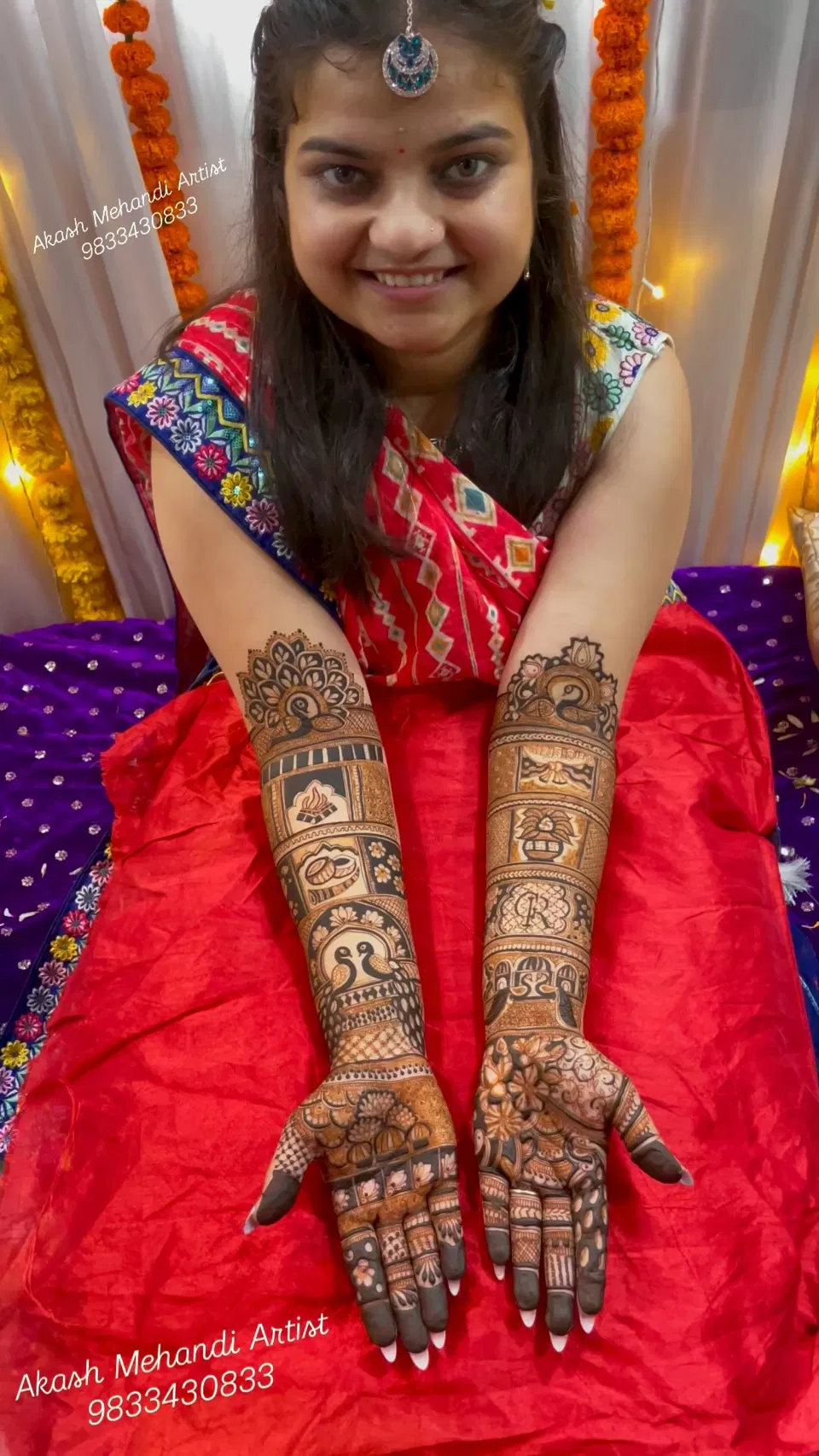Bridal Full Hand Mehndi Design with Figures (73)