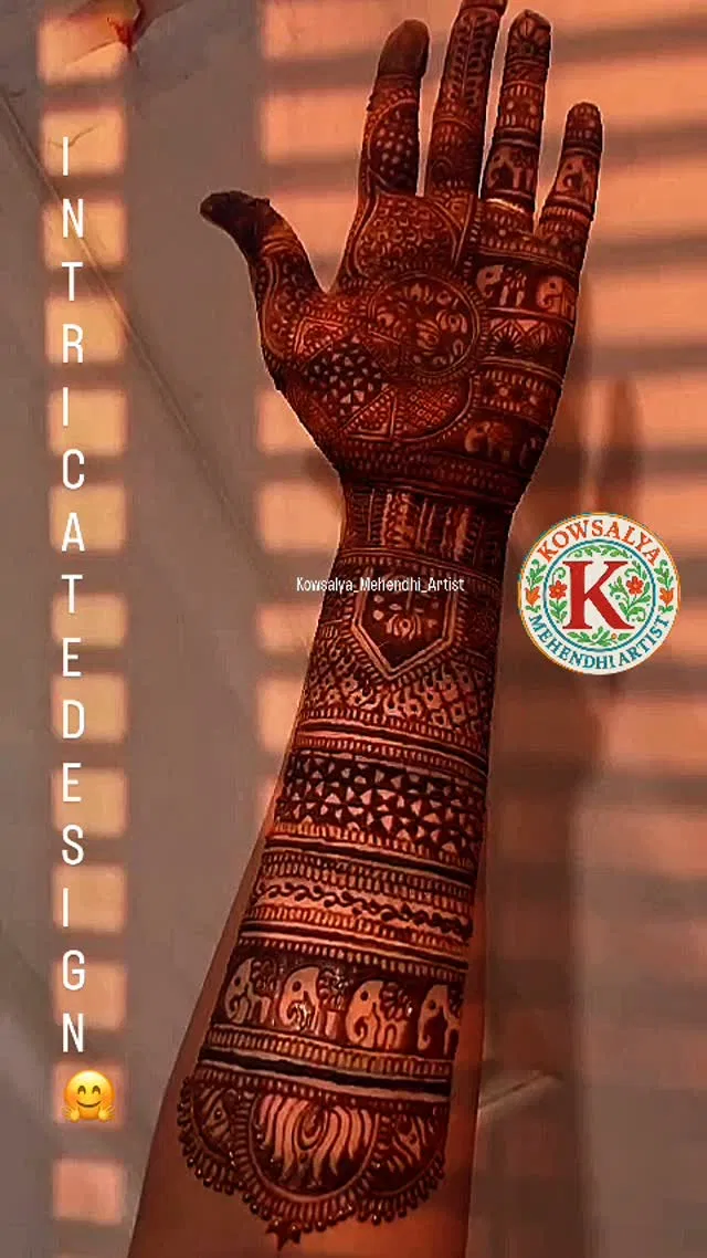 Bridal Full Hand Mehndi Design
