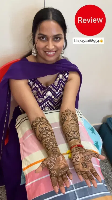 full hand mehndi design