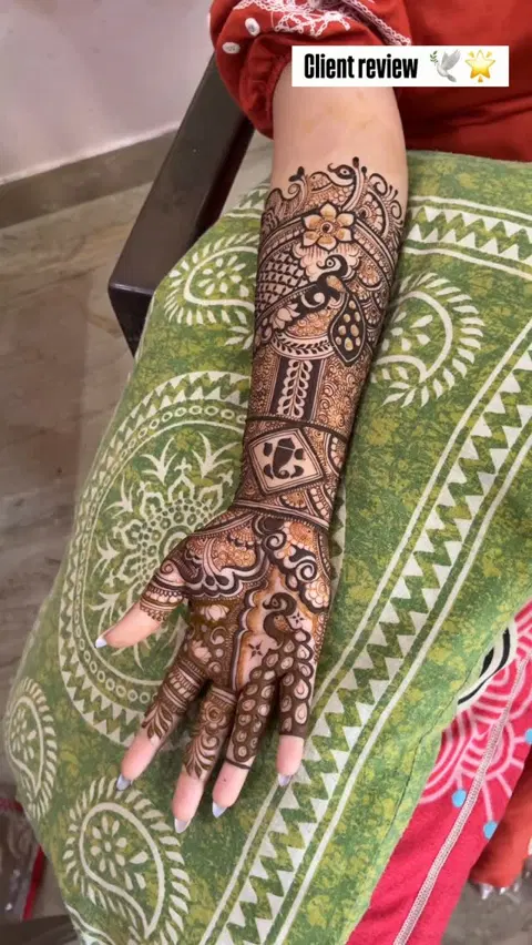 full hand mehndi design