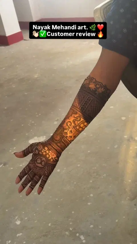 full hand mehndi design