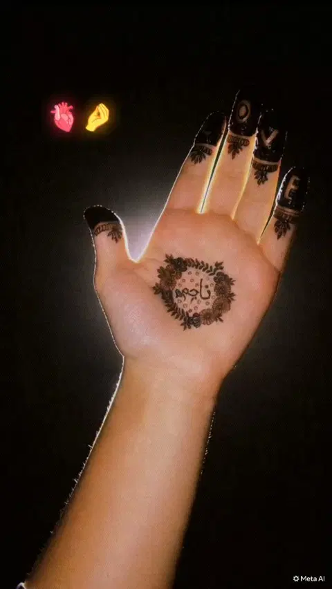 simple circle mehndi design