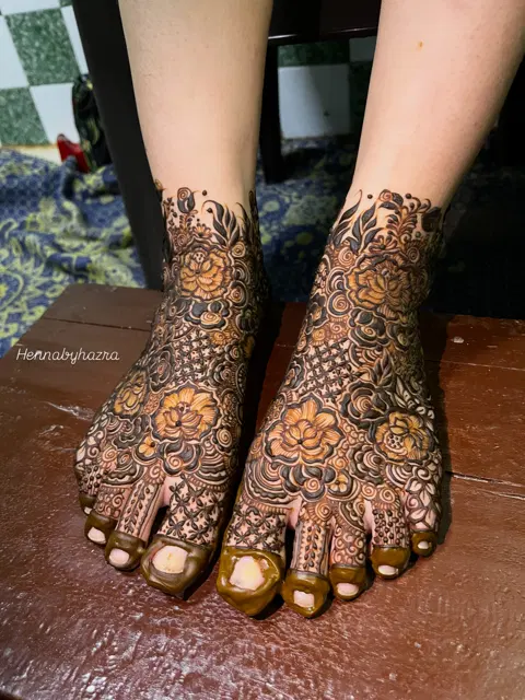 foot mehndi design