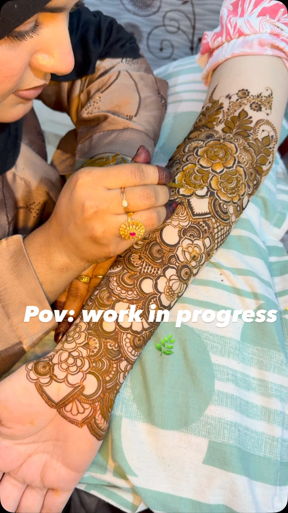 Full Hand Mehndi Design with Figures