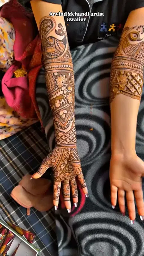 full hand mehndi design