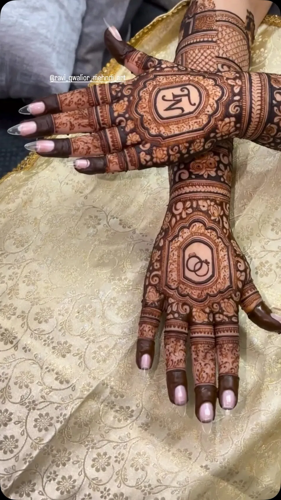 Mehndi Design with Moon