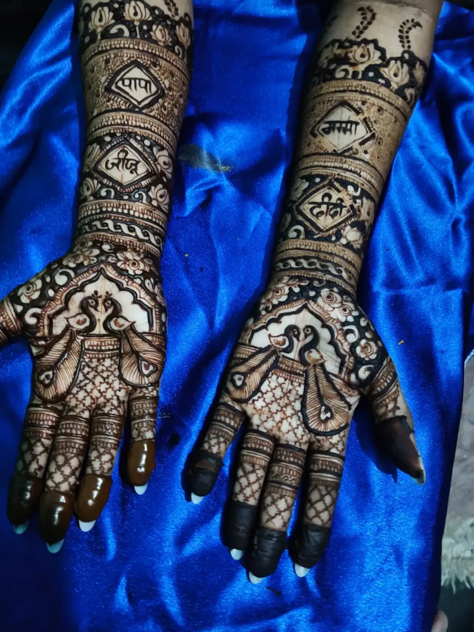 Full Hand Mehndi Design with Figures