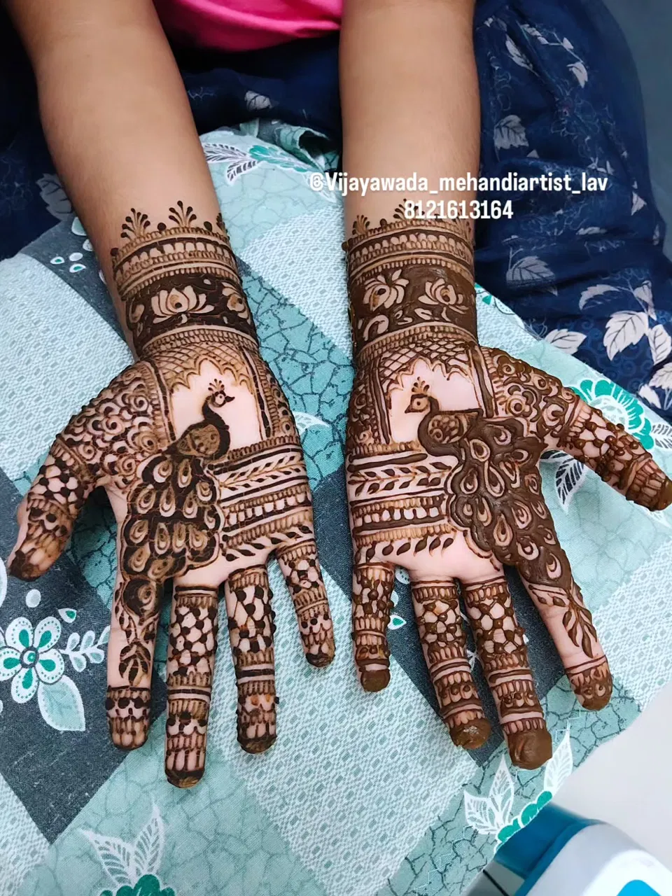Mehndi Design with Peacock