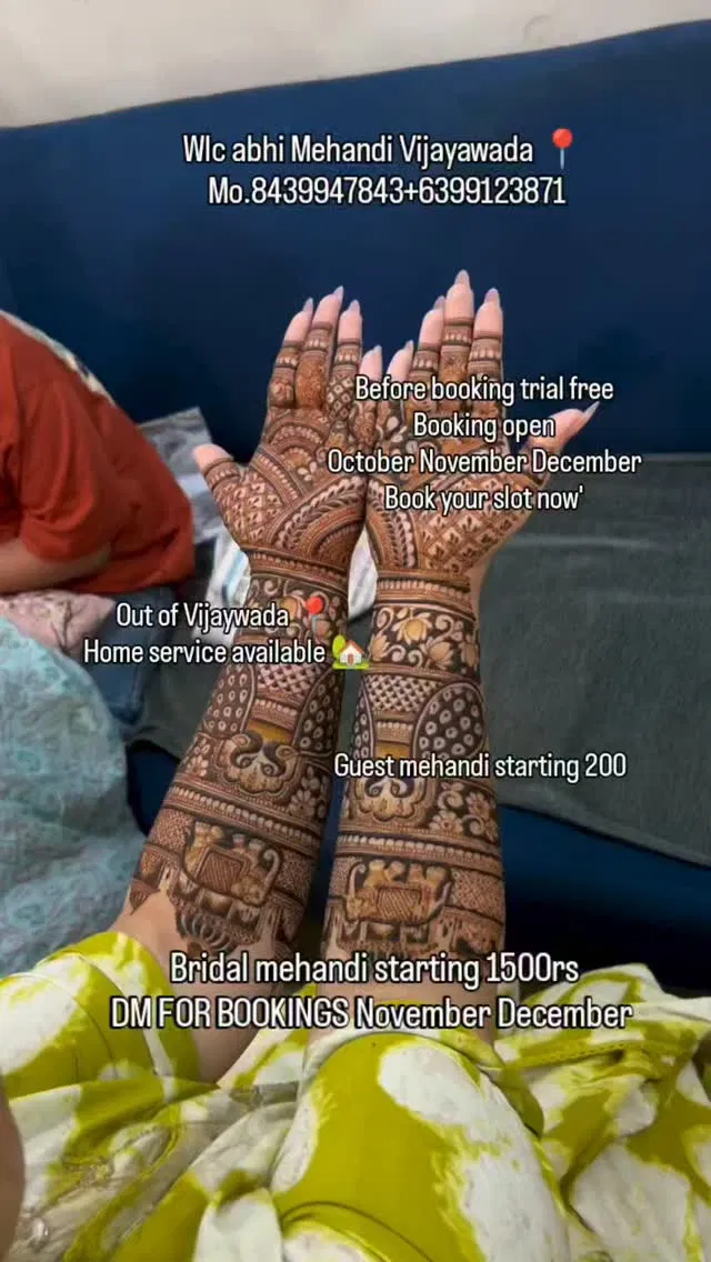 Full Hand Mehndi Design
