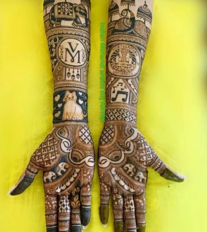 Full Hand Mehndi Design with Figures (32)