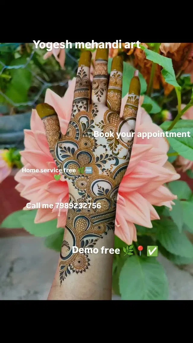 Arabic Stylish Mehndi Design