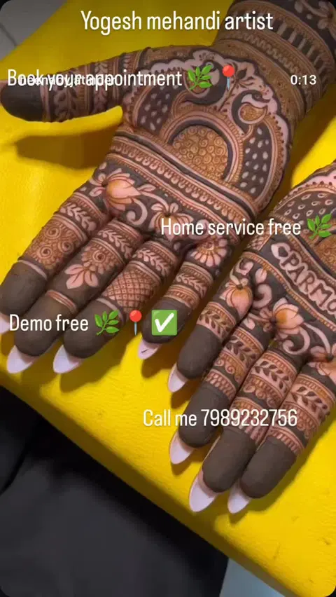 arabic stylish mehndi design