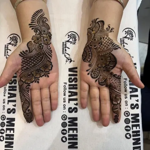 figure mehndi design