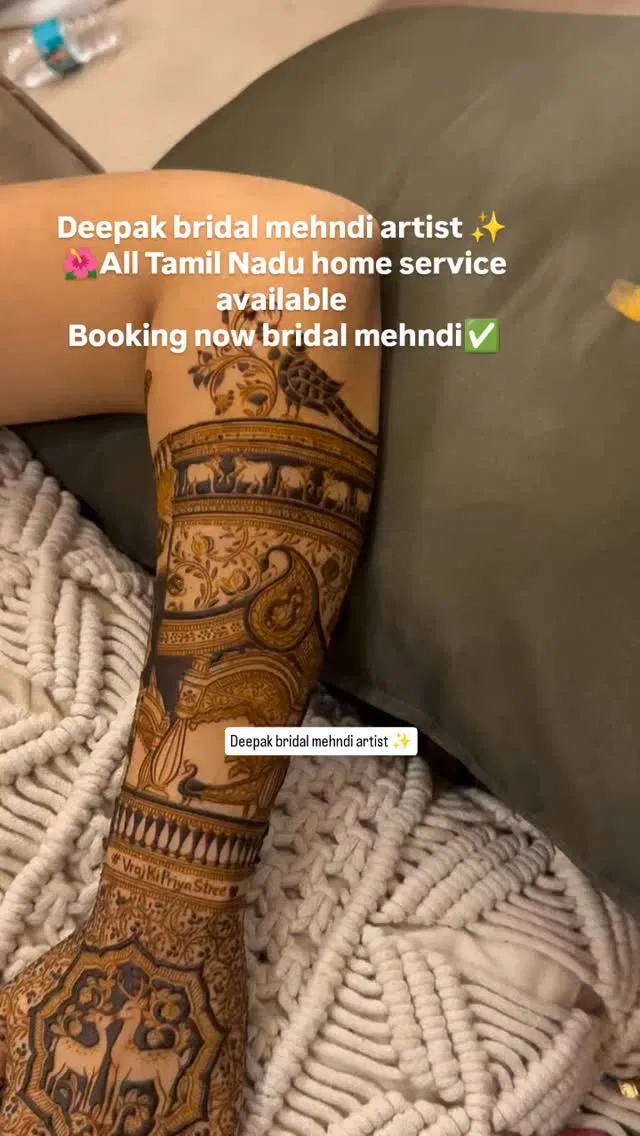 Full Hand Mehndi Design with Figures