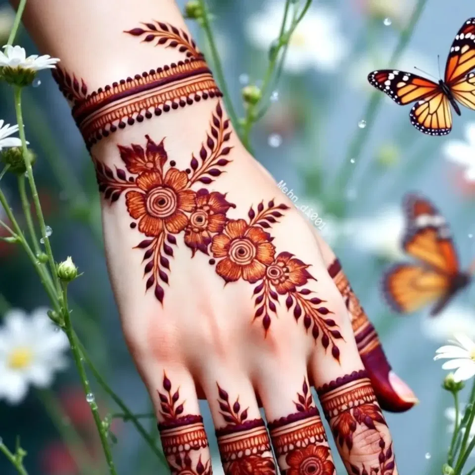 Bridal Simple Mehndi Design
