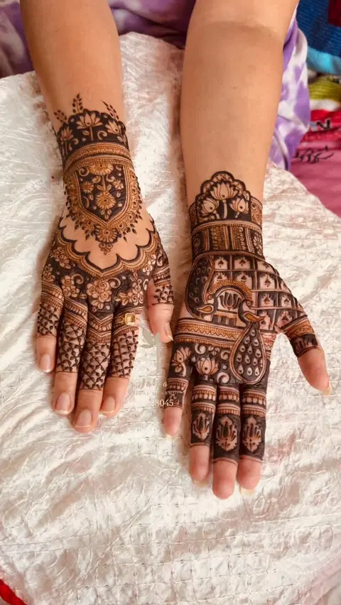 figure mehndi design