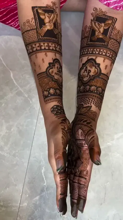 full hand mehndi design