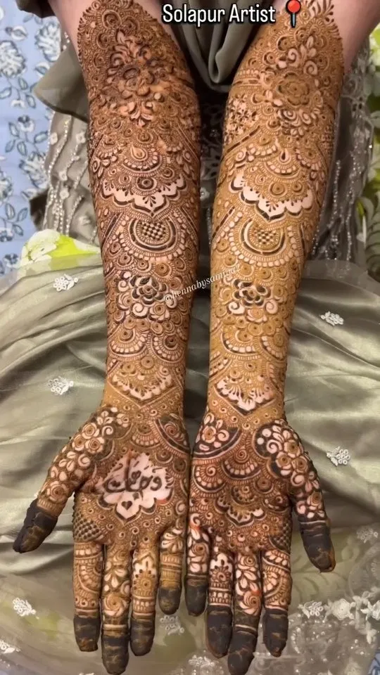 Full Hand Mehndi Design