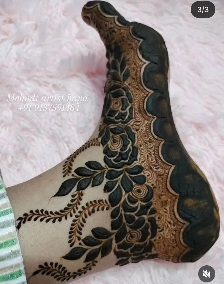 Bridal Foot Mehndi Design (2)