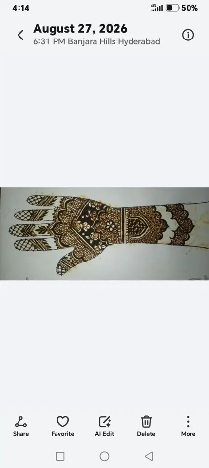 pakistani front hand mehndi design