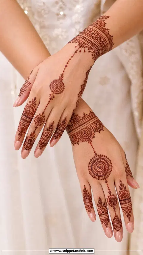 arabic bridal jaal arm mehndi design