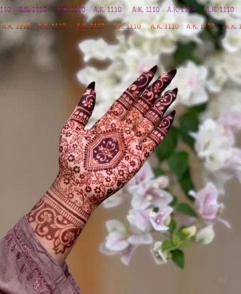 arabic full hand mehndi design