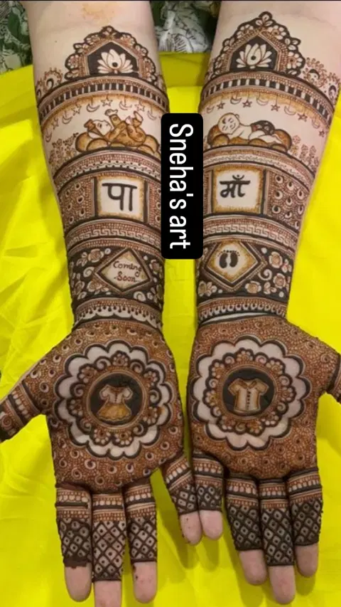 figure full hand mehndi design