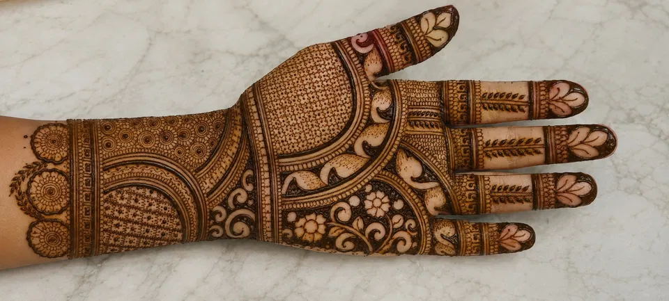 Bridal Full Hand Mehndi Design