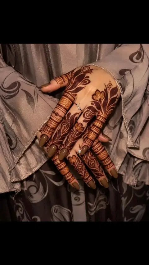 arabic stylish deity arm mehndi design