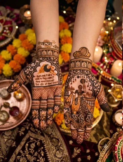 circle mehndi design