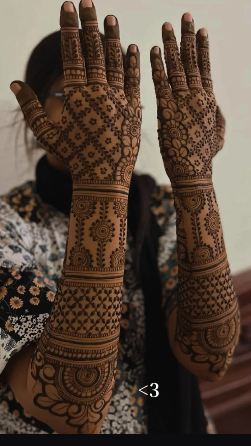 Bridal Indian Arm Mehndi Design with Figures