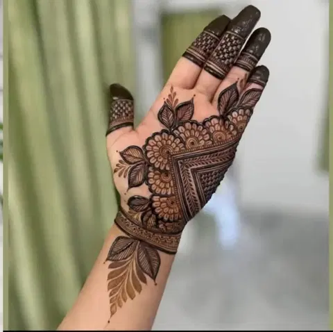 arabic front hand mehndi design