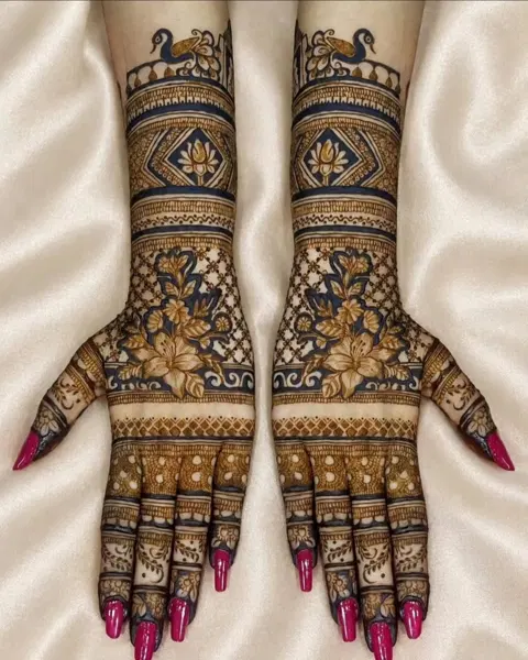 full hand mehndi design