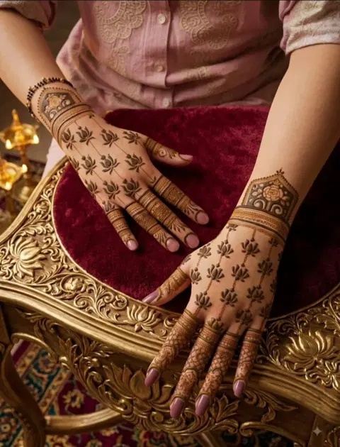 jaal back hand mehndi design