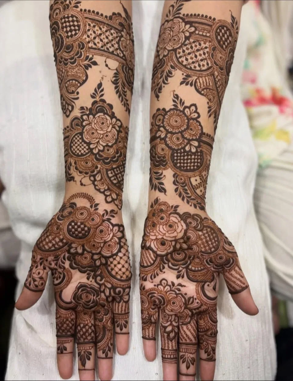 Indian Front Hand Mehndi Design