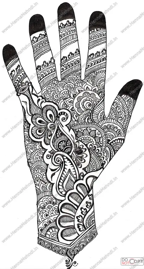 arabic bridal flower foot mehndi design