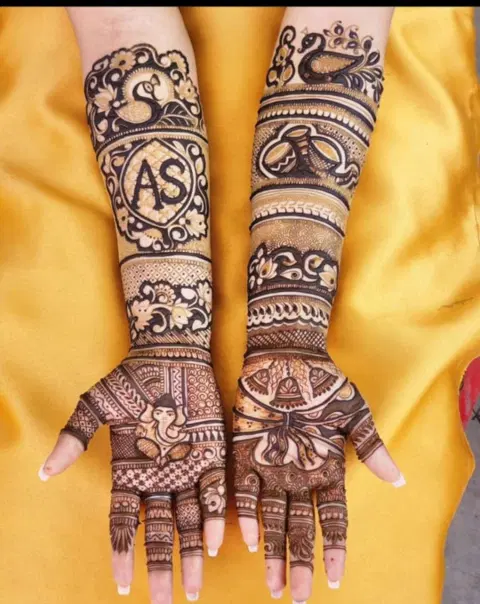 bridal figure full hand mehndi design