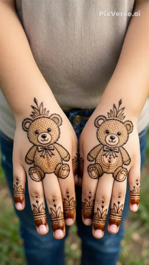 aesthetic simple jaal front hand mehndi design