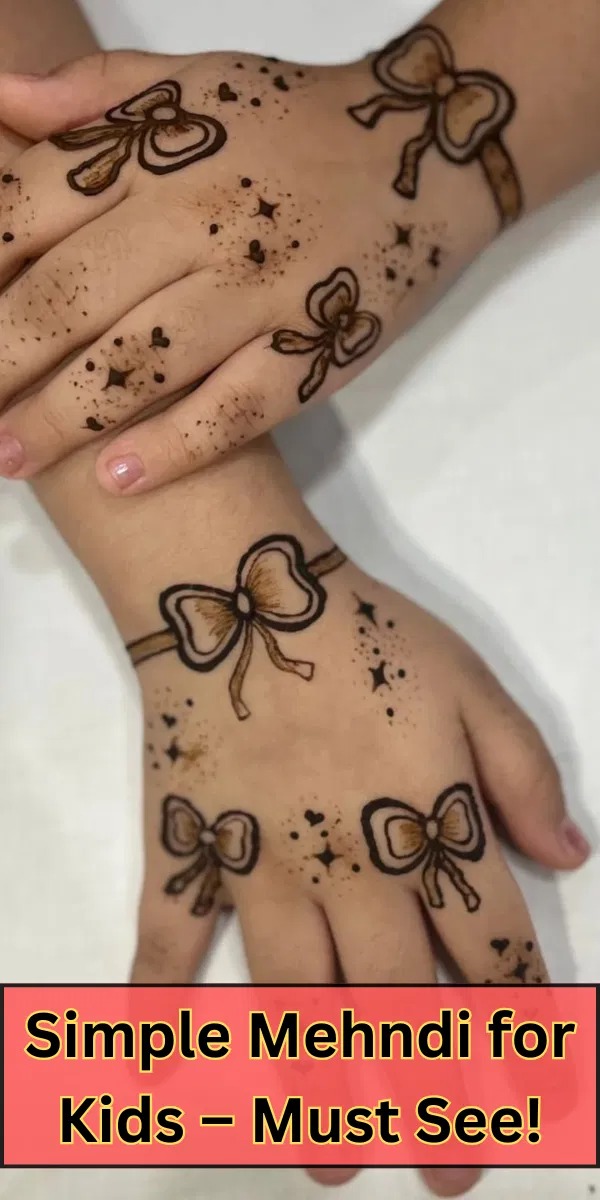 Simple Stylish Front Hand Mehndi Design with Hearts and Jaal