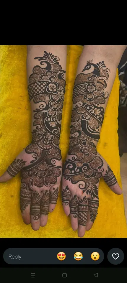 arabic stylish front hand mehndi design
